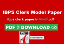 ibps clerk paper in hindi pdf