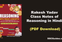 Rakesh Yadav Class notes Reasoning