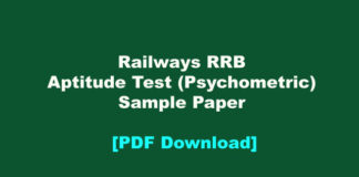 rrb asm aptitude test model papers pdf