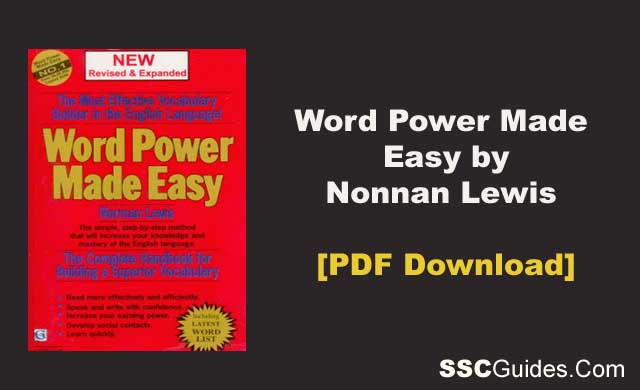 Word Power Made Easy by Nonnan Lewis