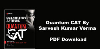 Quantum CAT Book By Sarvesh Kumar Verma