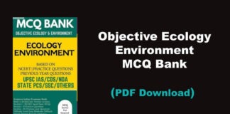 Objective Ecology Environment MCQ Bank PDF