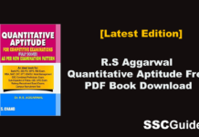 R.S Aggarwal Quantitative Aptitude Free PDF